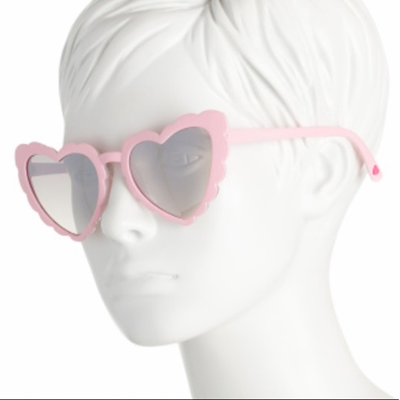 Betsey Johnson Accessories - Betsey Johnson NWT pink scalloped trim heart shaped sunglasses 💕